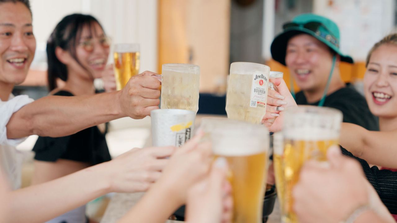団体BBQの様子